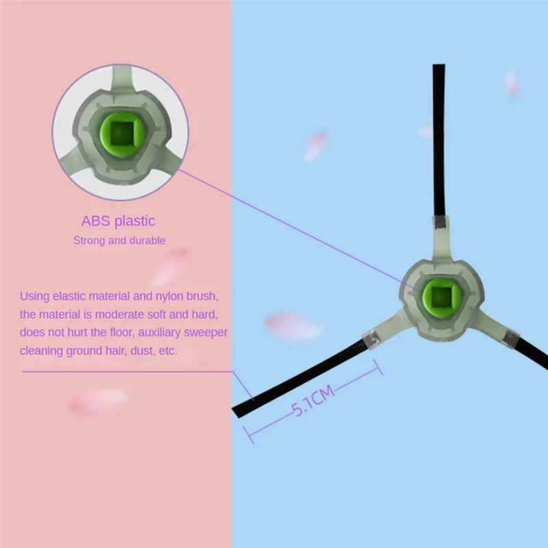 BAAO-8PCS Replacement Parts For Lefant M210 M210S M210B M213 Vacuum Cleaner Accessorieshepa Filter Side Brush