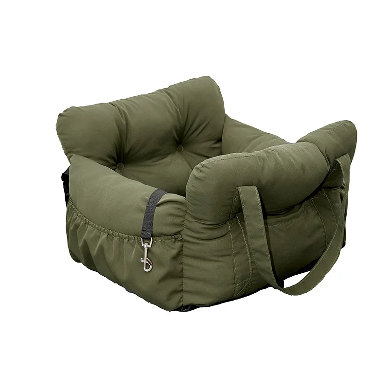 Portable Dog Car Seat Bed Soft Pet Booster Seat Washable Travel Bed for Dogs Cats Comfortable Car Carrier Cushion