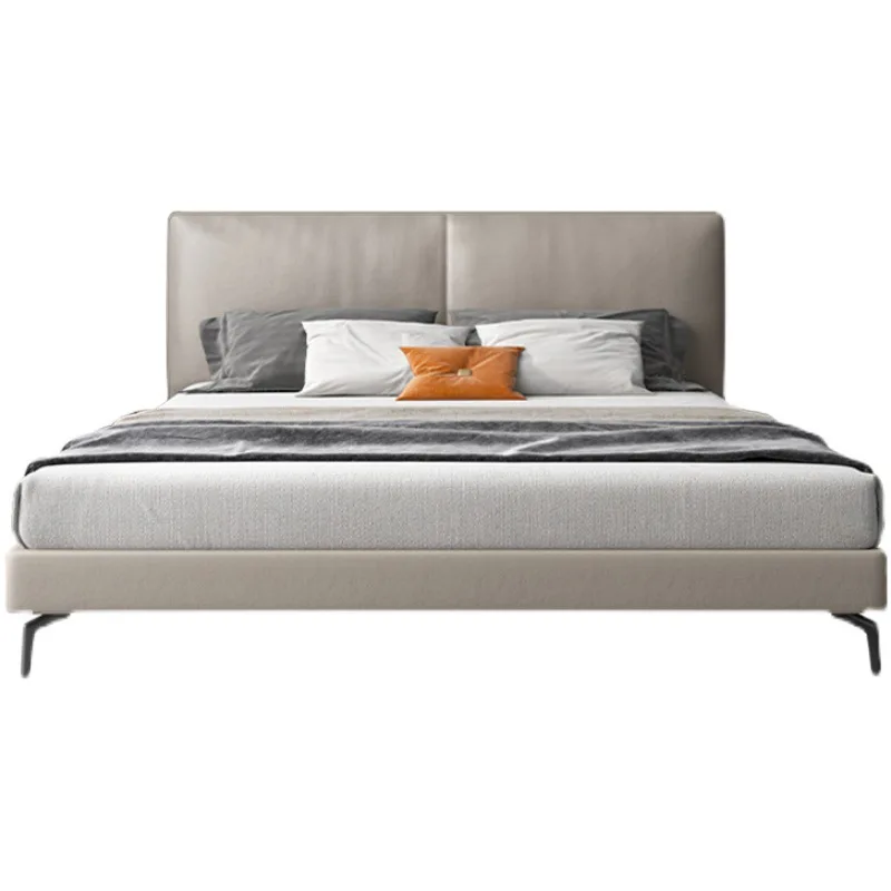

Italian minimalist leather bed