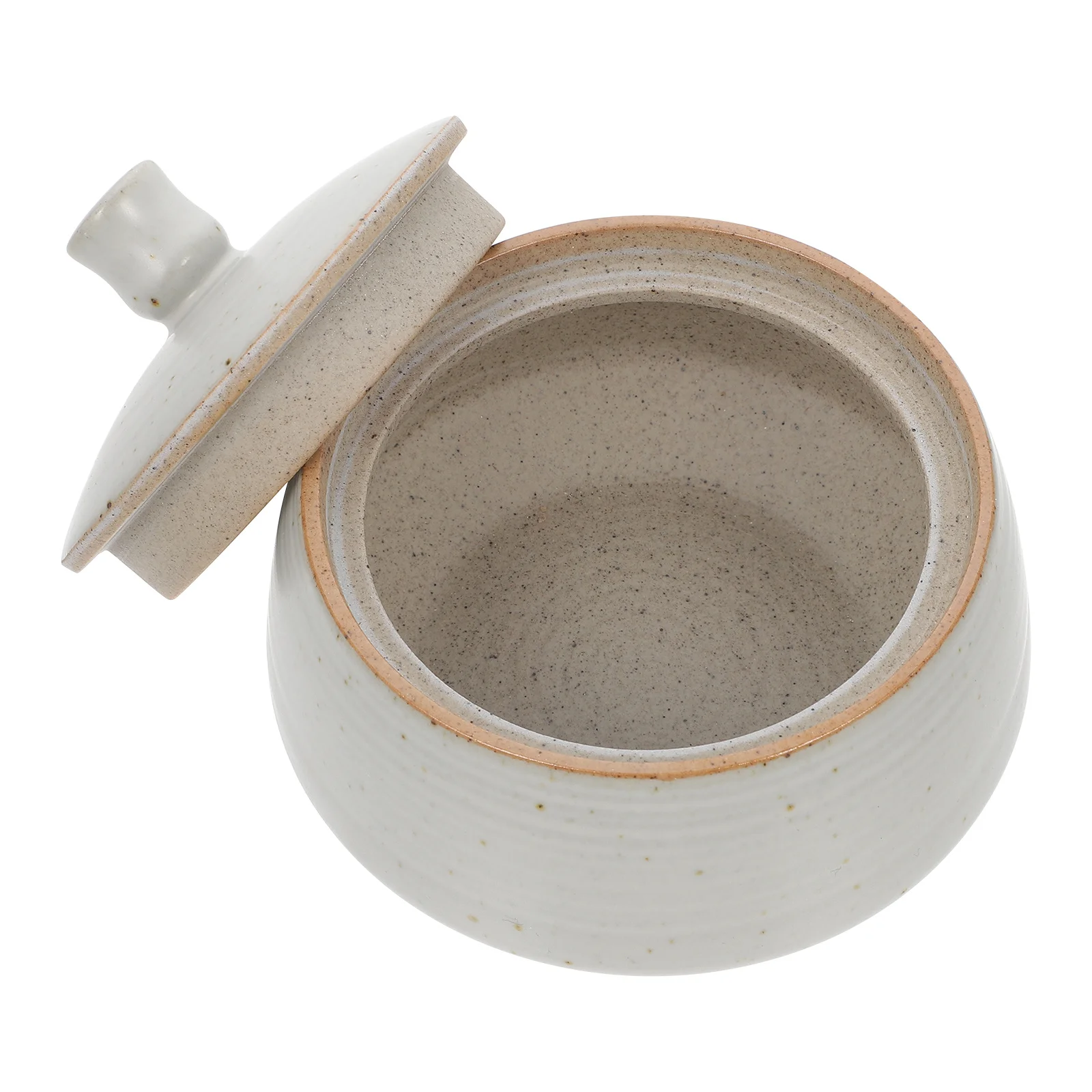 

Elegant Ceramic Tea Canister Lid Perfect for Home Office Restaurant Storage Decoration Use Ceramic Storage Container