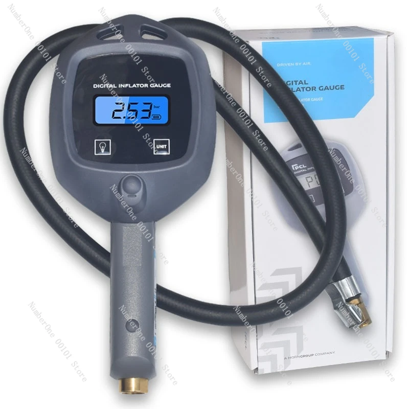 Digital Car Tire Inflator Gauge with LCD Display High Precision Shockproof for Automobile Truck Bike Tire Pressure