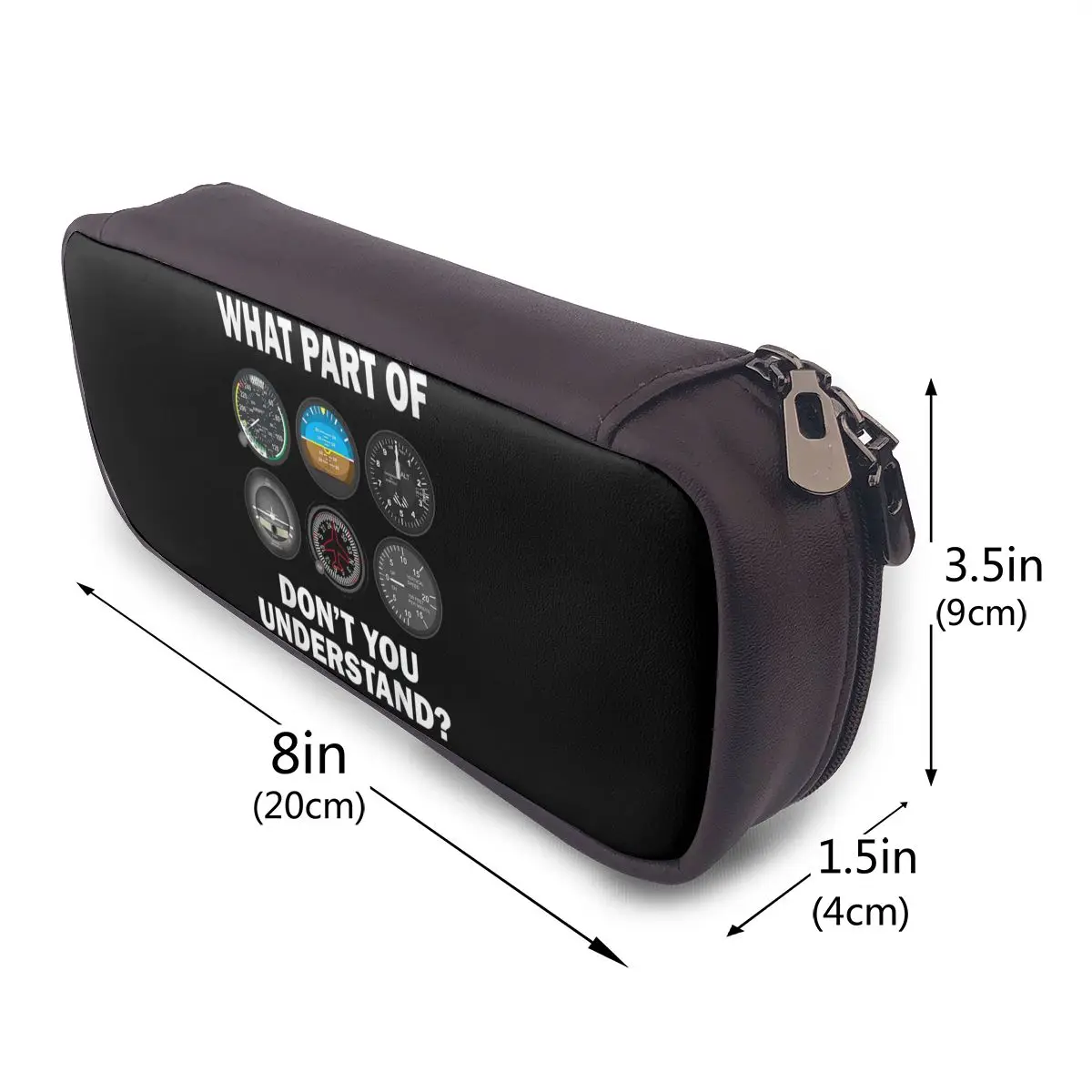 Pilot Gift Pilot Airplane Stuff And Accessories Pilot Instruments Leather Pencil Case for Gift Pen Box Pencil Bag Pen Holder Bag