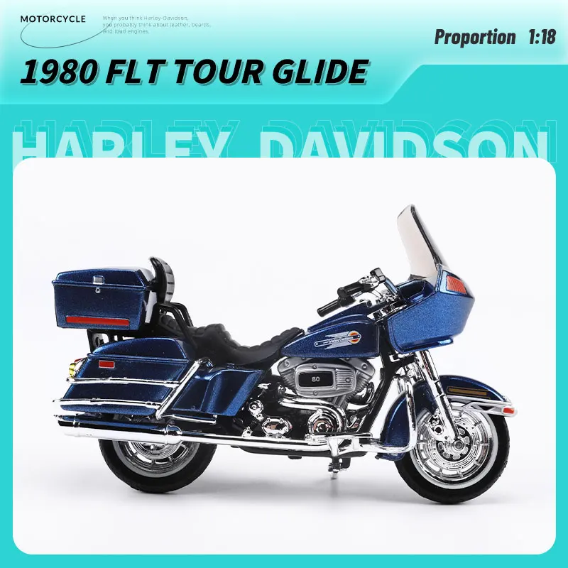 Maisto 1:18 Harley-Davidson Series Classic Simulation Alloy Motorcycle Model Toy Car Collecting