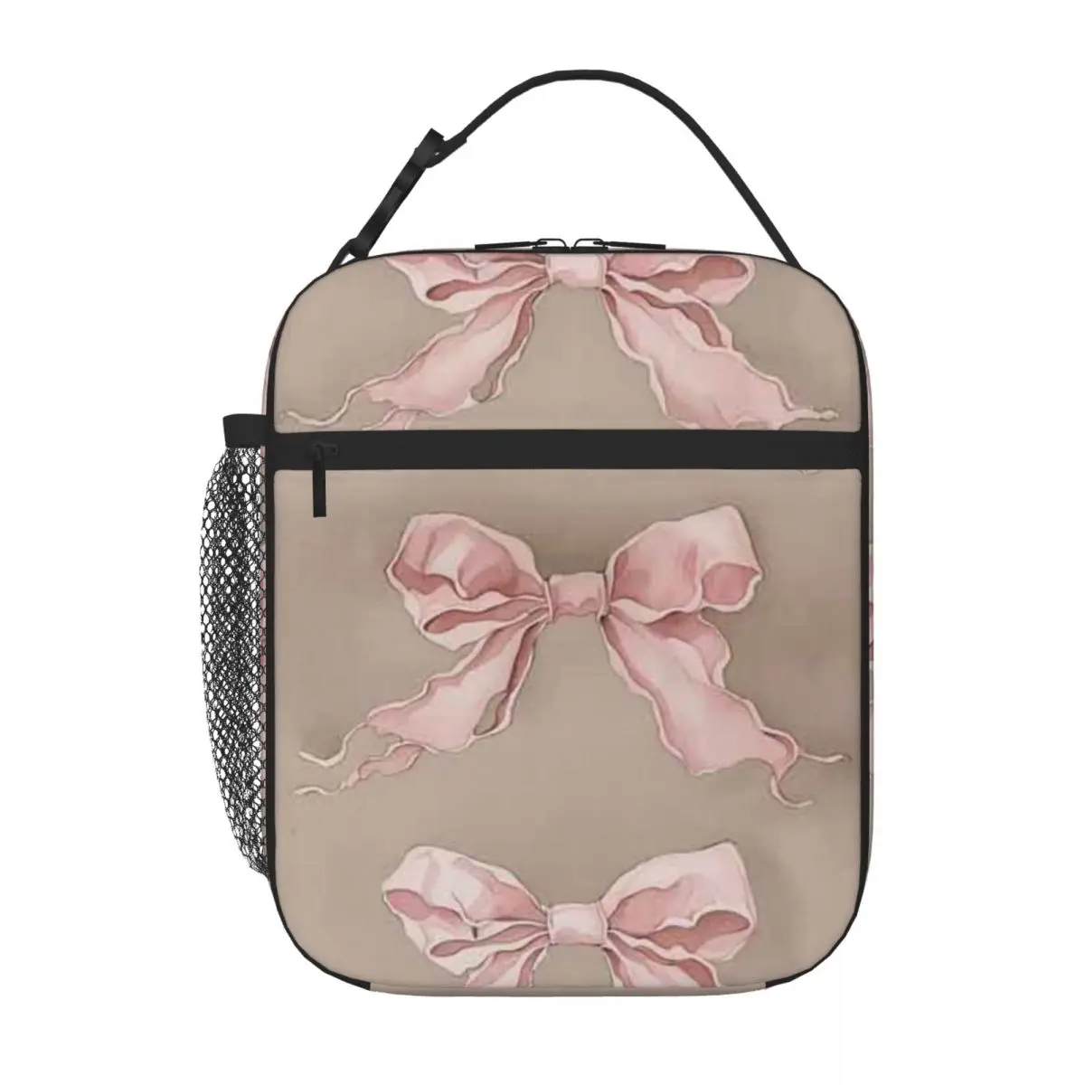 Bestselling Bows With A Light Background Minimalist Foldable Lunch Bag Day Excursion Food Storage Bag