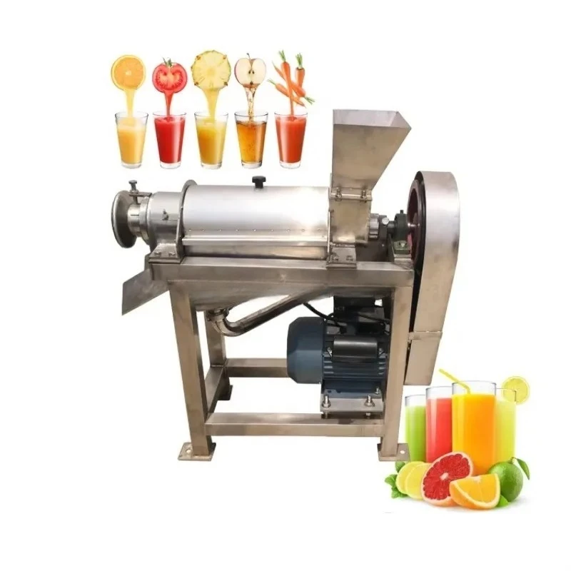 

【Best-selling】High Efficient Industrial Cold Press Fruit Juice Screw Extractor Vegetable Spiral Crushed Juicer Making Machine