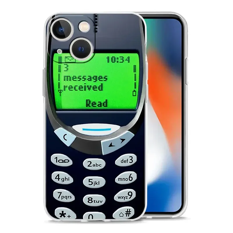 خمر الشريط كاميرا Gameboy جراب هاتف آيفون 16 15 14 13 12 11 برو ماكس ميني SE 7 8 زائد الفاخرة الوفير عدم الانزلاق غطاء Fundas #2