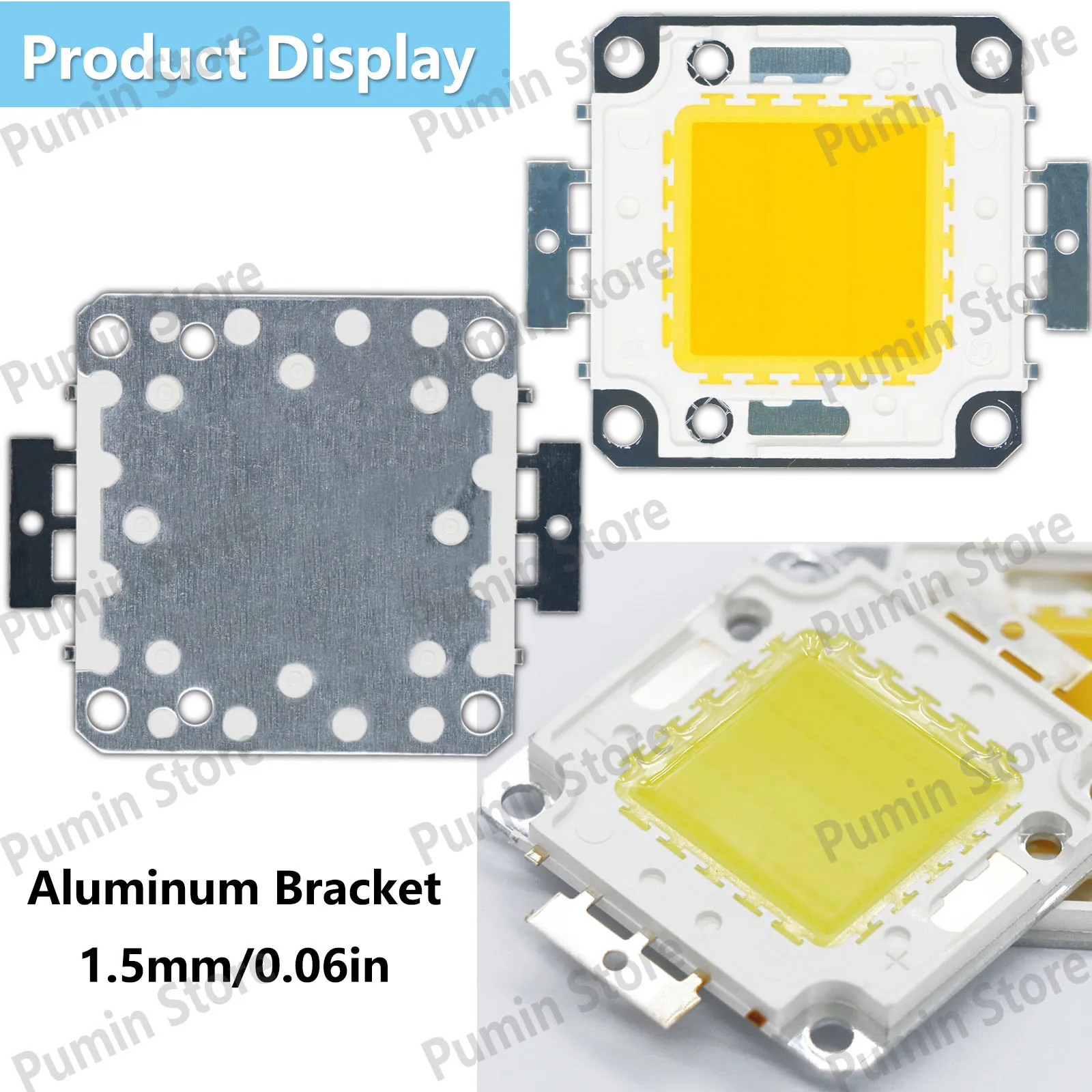 LED COB Chip DC30-36V 50W 30W 20W 10W DC9-11V Integrato Ad Alta Potenza 4525mm Per Proiettori Lampioni Sorgente Luminosa Da Giardino FAI DA TE