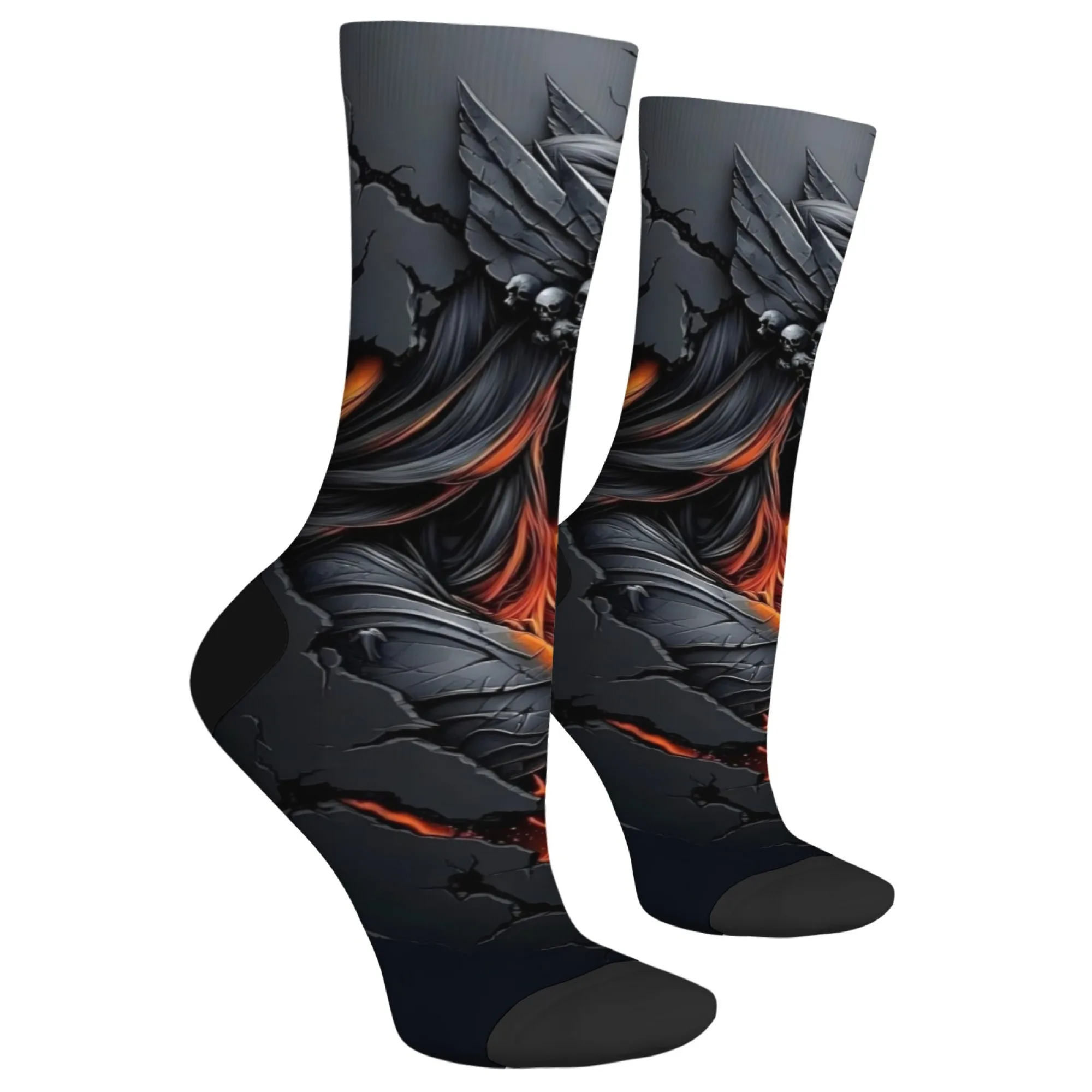 الظلام فايكنغ المحارب الرجعية موضة الرجال الجوارب تنفس عدم الانزلاق جوارب رياضية غير رسمية الجدة مجنون الهيب هوب جوارب بأشكال مضحكة هدية #3