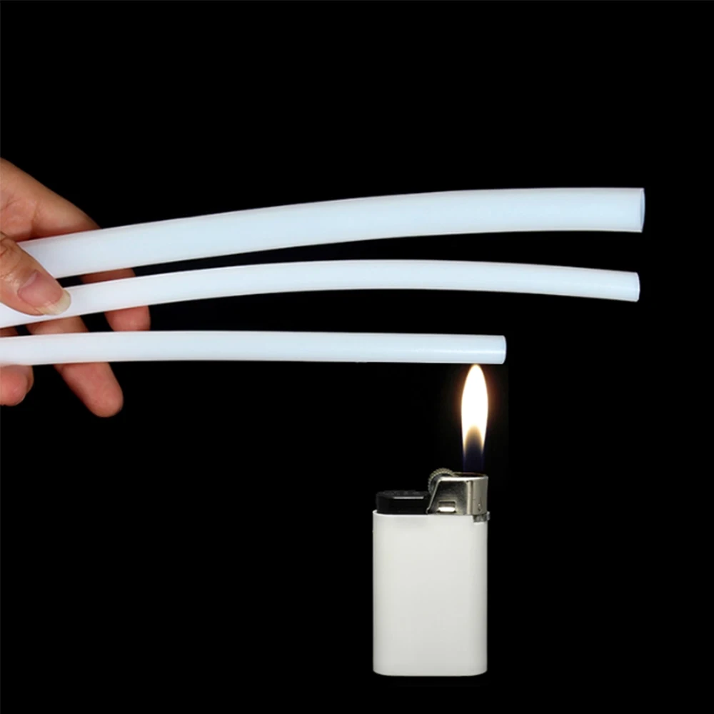 ID 0.3~32mm White PTFE Pipe - Resistant to Oil Acid &Temperature Corrosion Resistance Non-Stick Wear Resistant Insulating Pipe