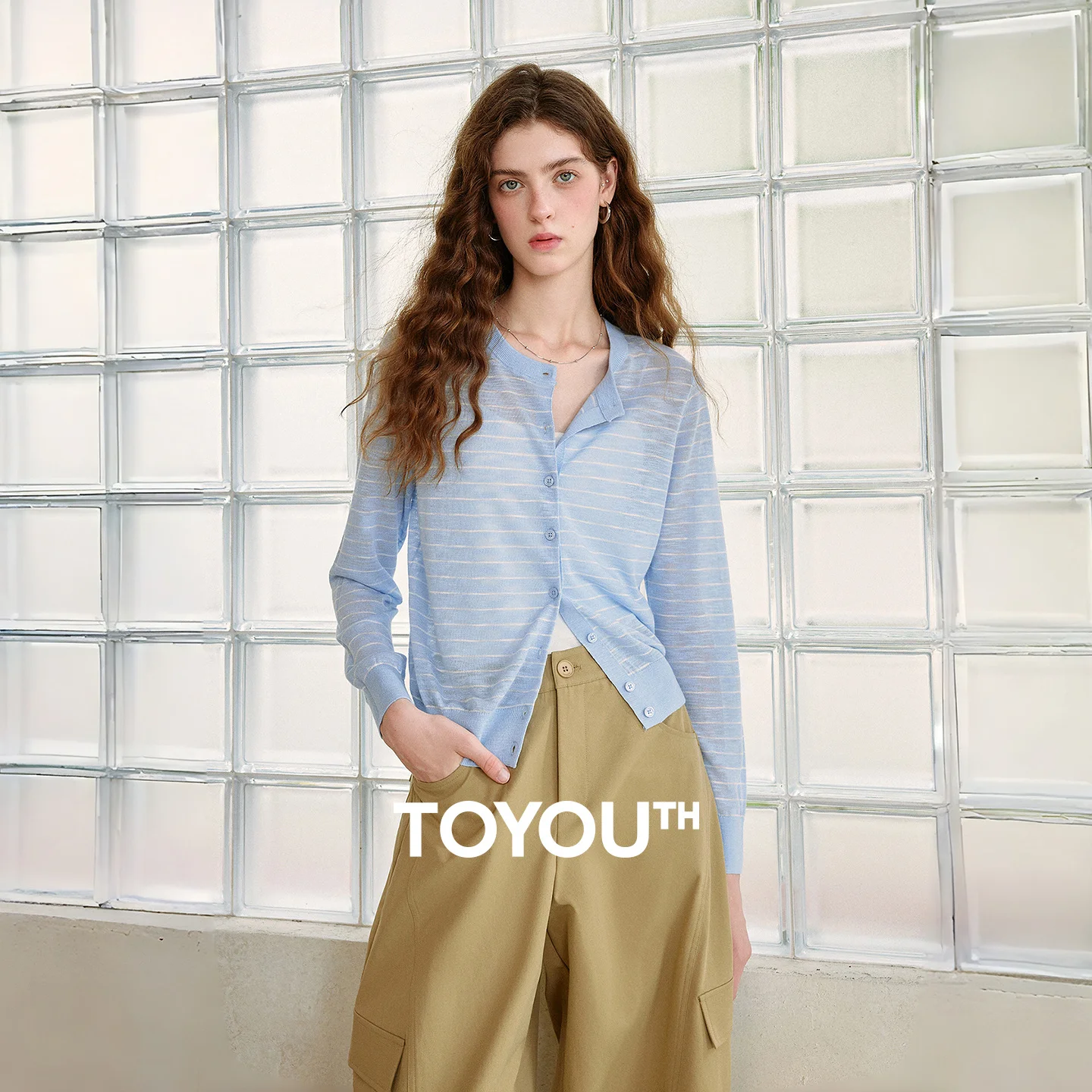 

TOYOUTH Women's Hollow Out Knitwear Top 2026 Autumn New Thin Loose Drop Shoulder Breathable Lazy Dopamine Style