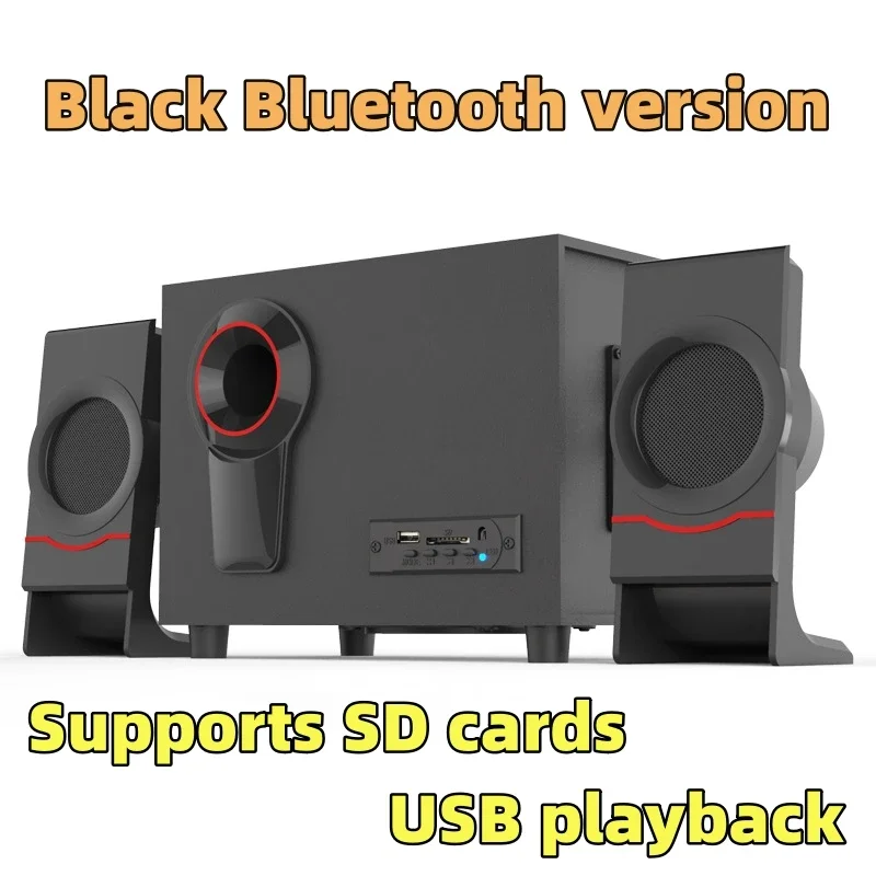 

Wooden 2.1 Multimedia Overweight Subwoofer Computer Active Combination Bluetooth Speaker Card USB Mobile TV Notebook Home Theate