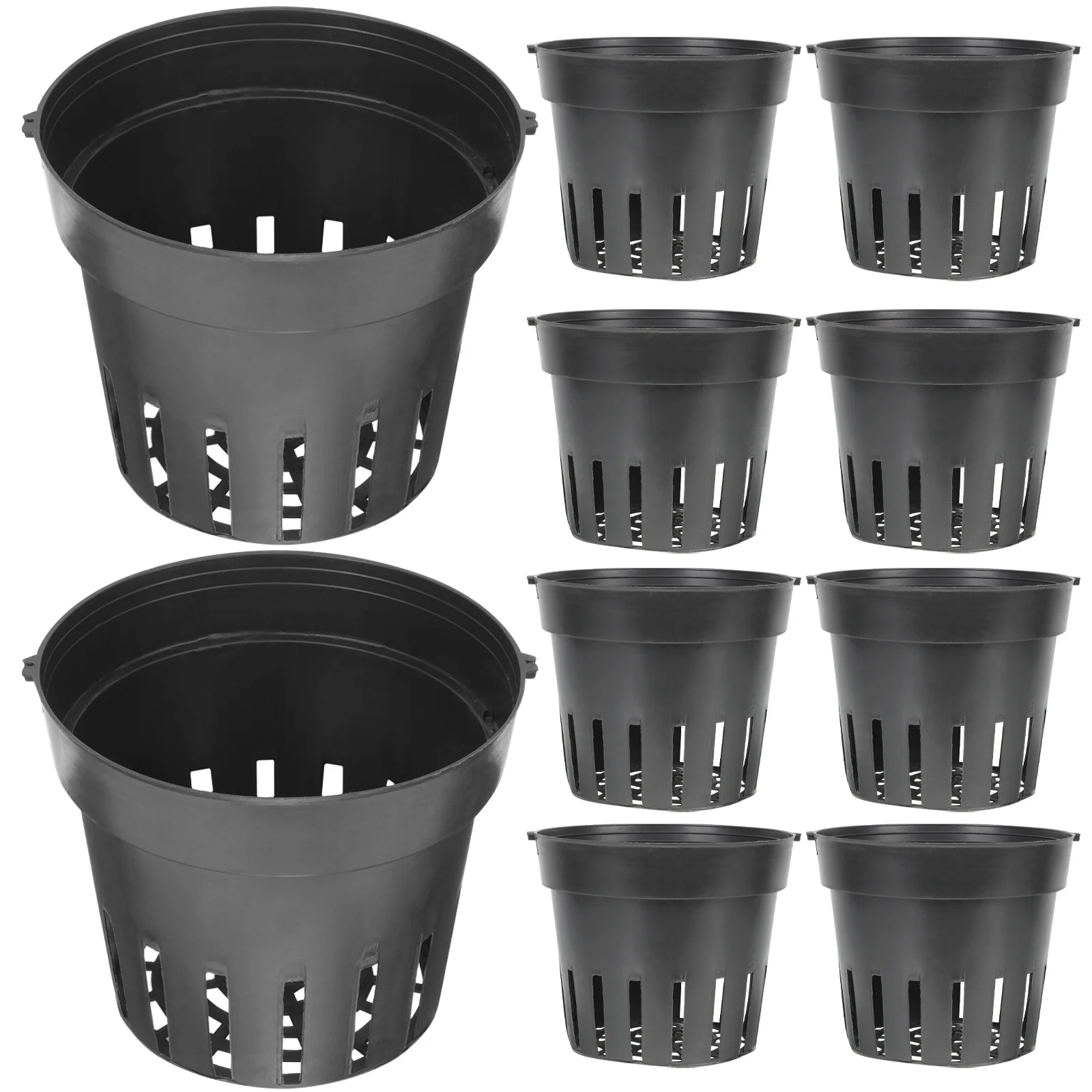 

10pcs Hanging Seedling Pots Plastic For Indoor Outdoor Garden Decor Succulent Nursery Containers Black Hanging Baskets