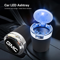 Car Interior Accessories Ashtray LED Light Portable Smoke Ashes Holder For GMC Savana Yukon Sierra Jimmy Terrain Acadia Envoy