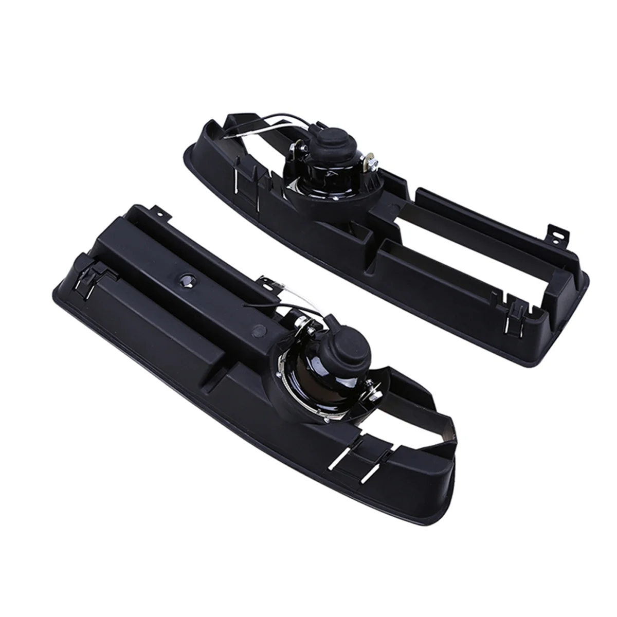 Bumper Grille Driving Lights with Switch&Harness for VW Bora MK4 1998-2004 Daytime Running Light 1J5853665B Black+White