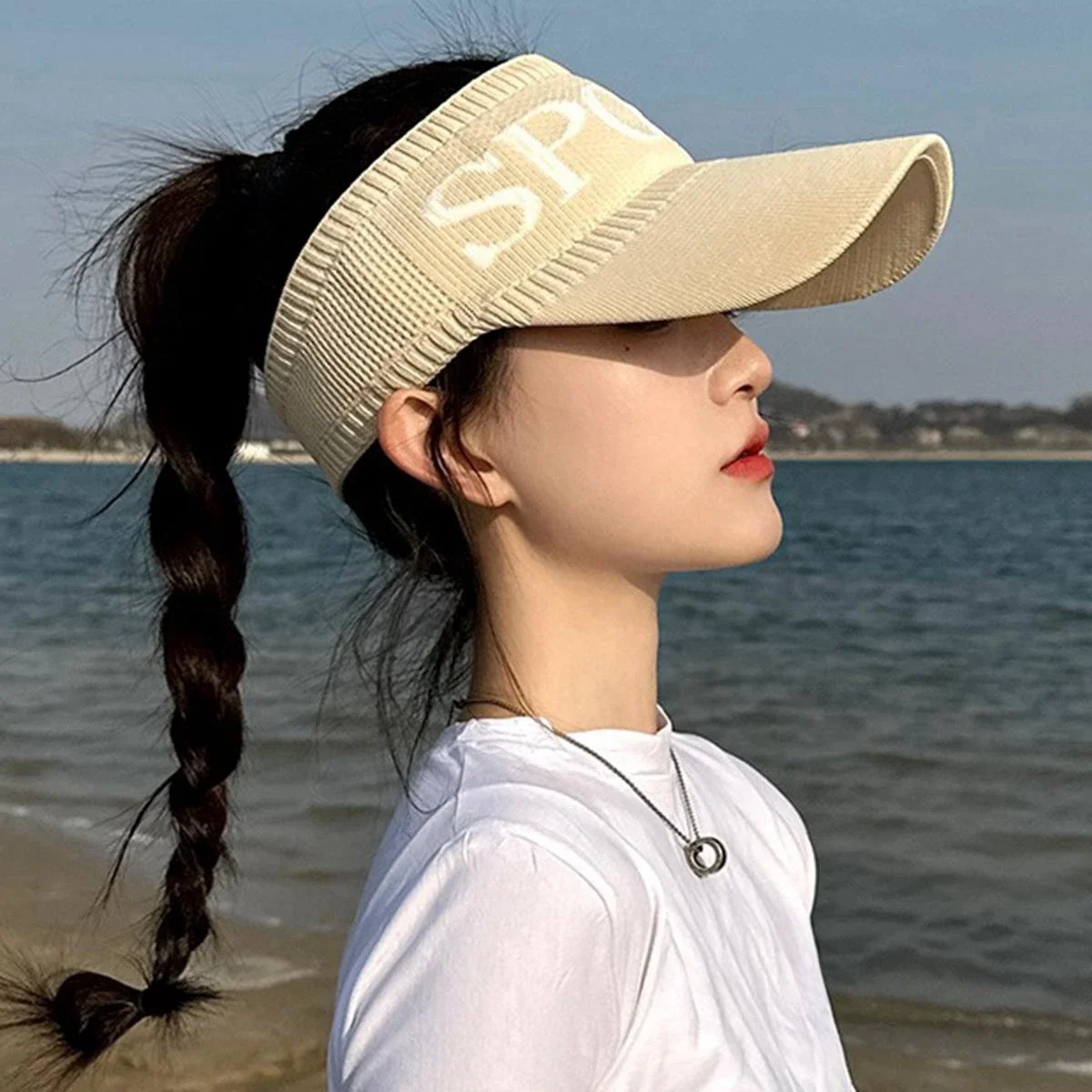 

Summer Tennis Caps Sport Headband Classic Sun Sports Beach Hat Outdoor Sports Hat Women Outdoor Hat Korean Fashion Sunshade