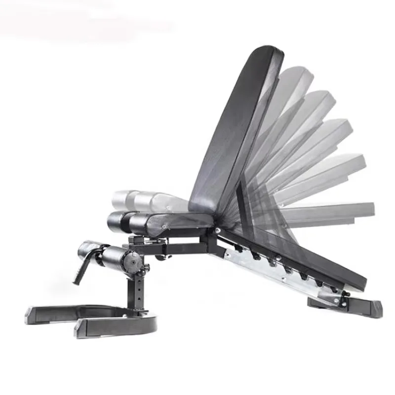 

Adjustable Weight Fitness Gym Bench Press Supine Board Full-Body Workout with Foldable Abdominal Exercise Benches Racks