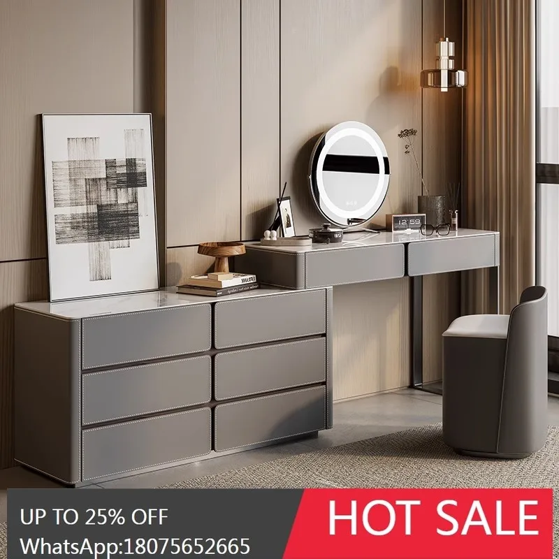 

MJY Italian high-grade rock slab telescopic dresser integrated storage storage cabinet