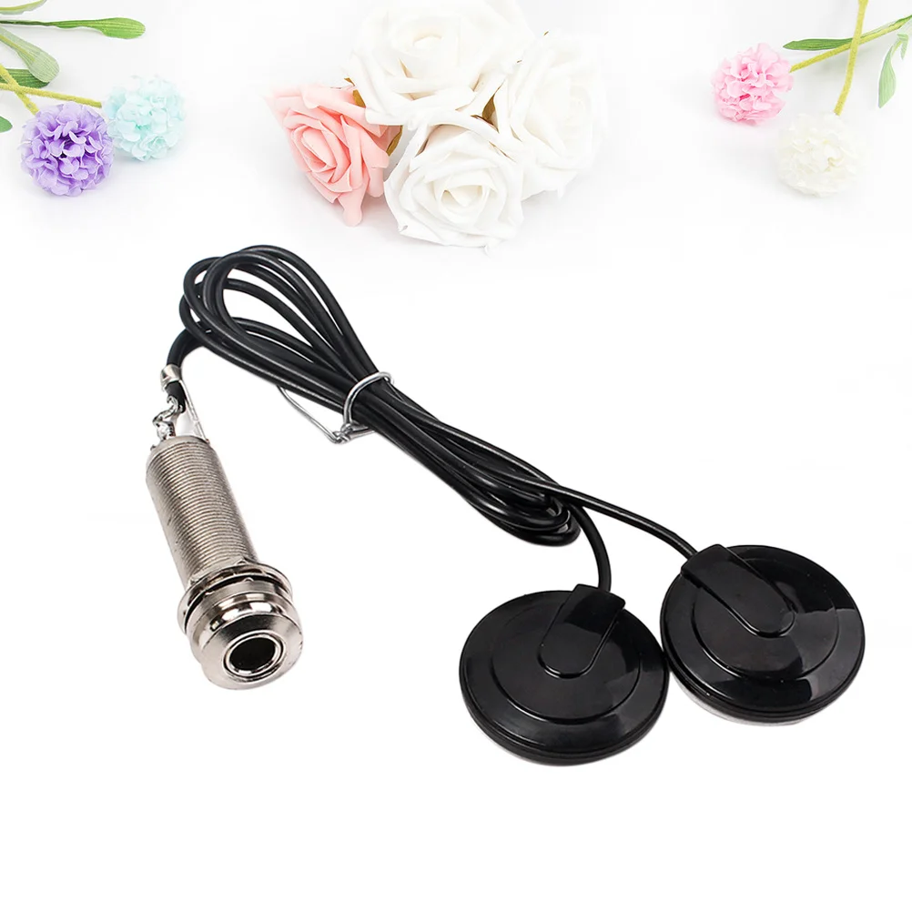

Endpin Preamp Piezo Pickup for Acoustic Guitar Active Metal Body Hum Cancel Acoustic Equalizer Replacement Nylon Steel String
