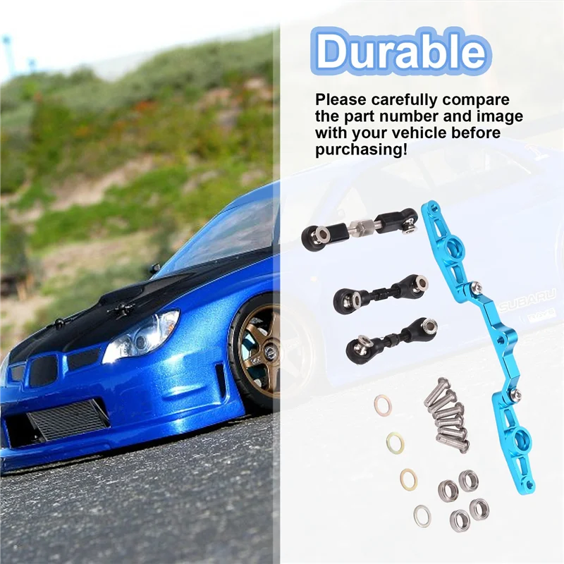 A45F-RC Автомобильный комплект рулевого управления для 1/10 Tamiya TT01 Детали для обновления радиоуправляемого автомобиля