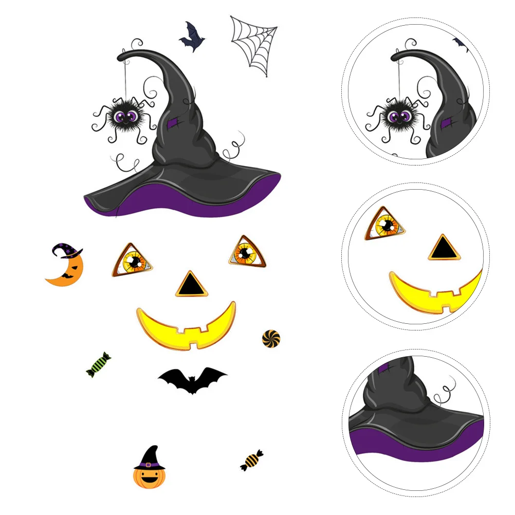

1pc Pumpkin Fridge Magnets Halloween Decoration Party Horror PVC Magnetic Refrigerator Decorations