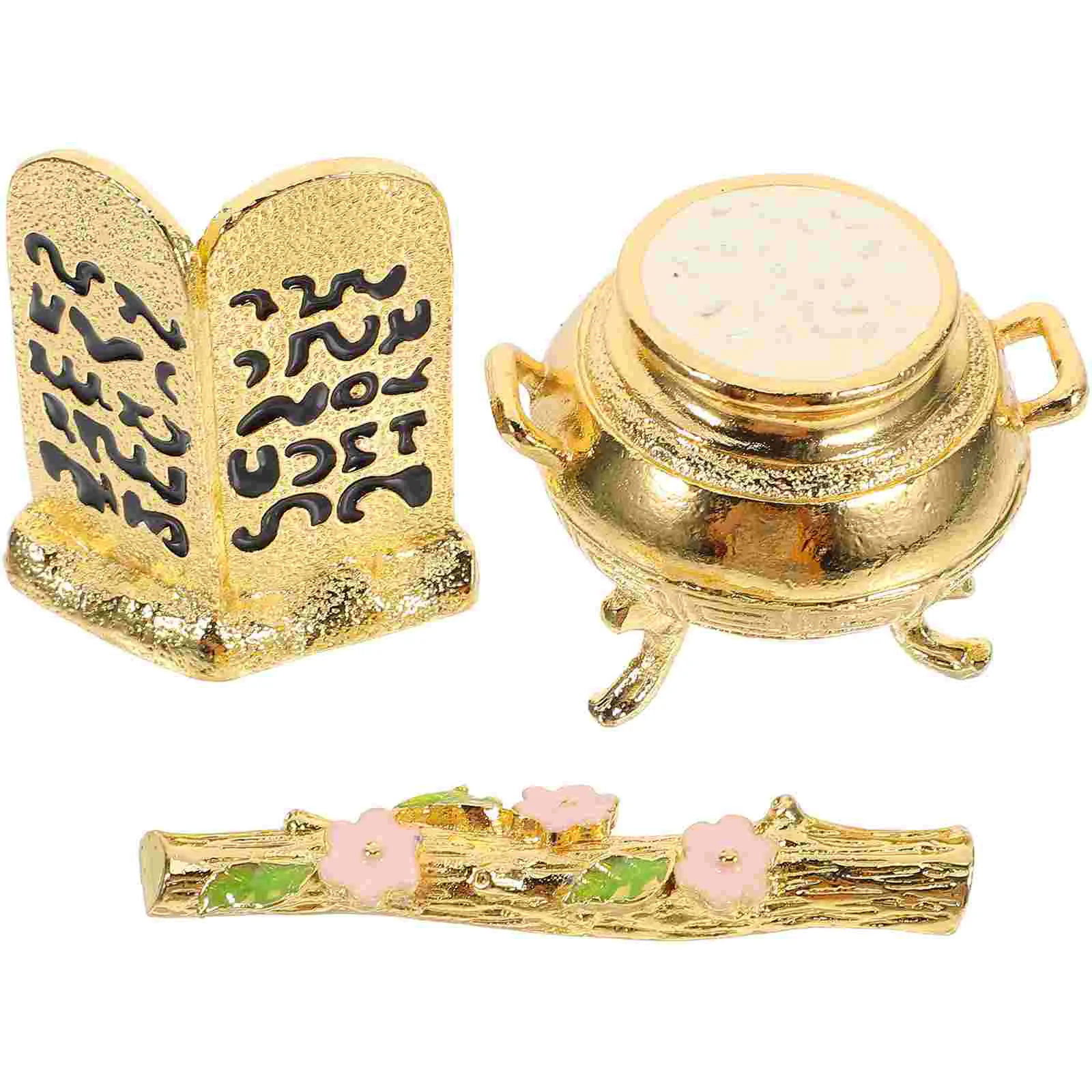 

Temple Utensils Decor Small Crafts Religious Gift Desktop Appliance Church Alloy Themed Ornament Office Metal Sculpture