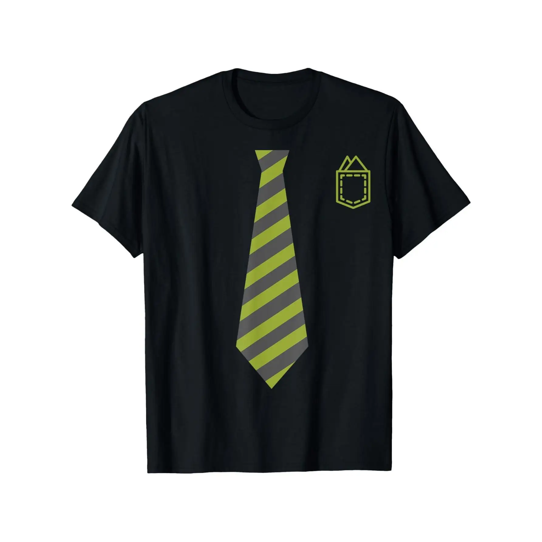 

Men's Black & Green Tuxedo Bow Tie Graphic Tee - 100% Cotton, Casual Crewneck Short Sleeve Shirt, Lightweight & Breathable