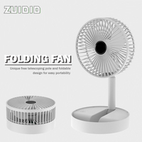 Household Foldable Telescopic Fan Desktop Electric Fan USB Rechargeable 3 Speed 2000mah For Dormitory Office Popular Car Gadget