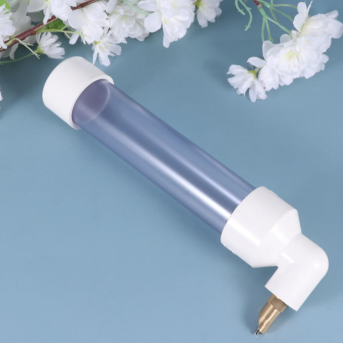 

Parrot Water Fountain Blue Medium Size Automatic Bird Drinking Feeder Easy Disassemble Clean Leakproof Pet Hydration For