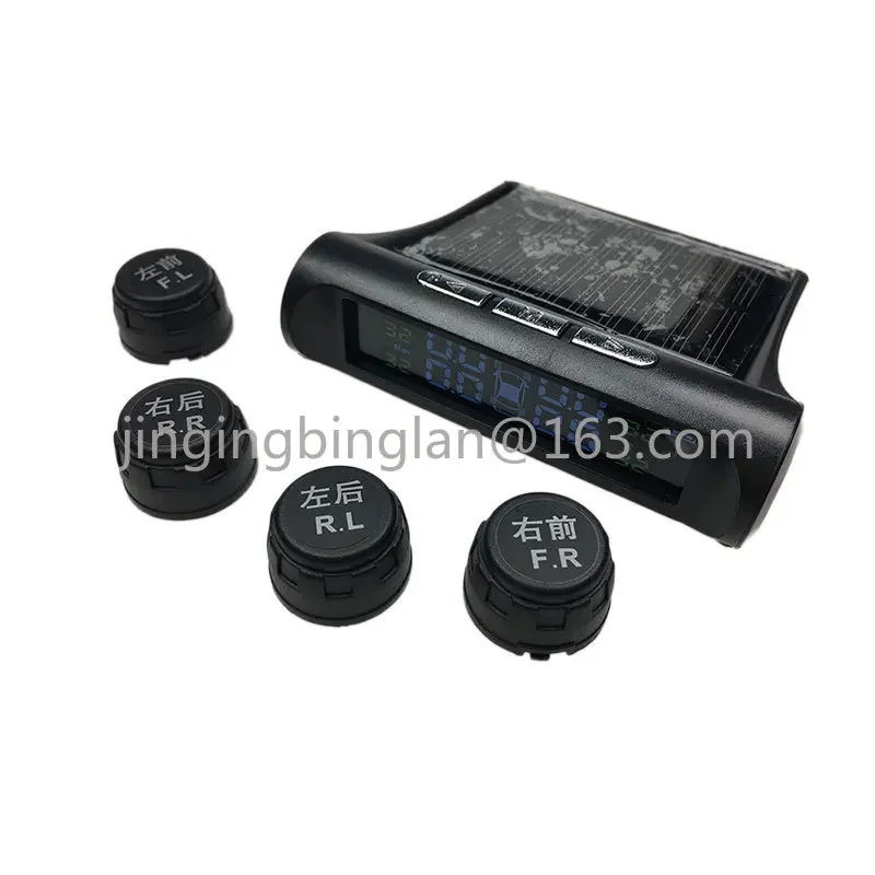 TPMS external tire pressure monitor, automotive wireless solar tire pressure monitoring wireless