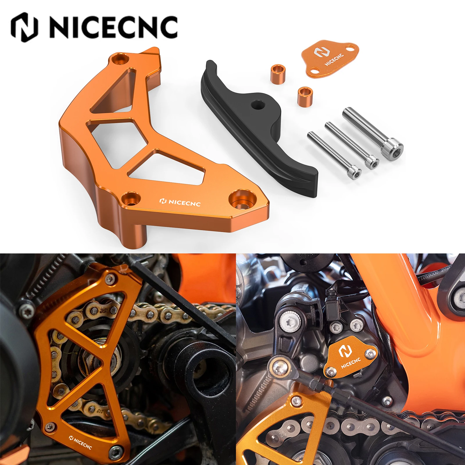 For KTM 790 890 Duke Adventure R/S NICECNC Chain Guaud Sensor Cover 790 ADV/R/S 19-23 890 ADV/R/S 21-23 Husqvarna Norden 901 22