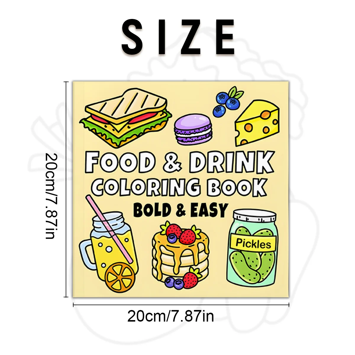 كتاب تلوين الحلويات اللذيذة -  - مراجعة Food Snacks Coloring Book وسعره