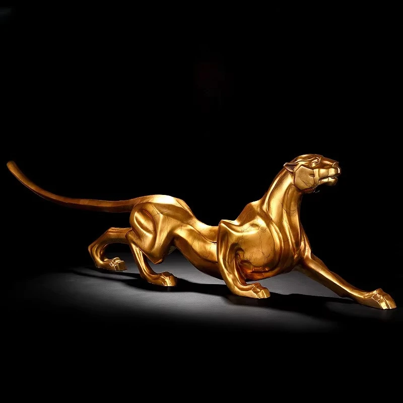 

Qian Baozi brass ornament housewarming desk is simple