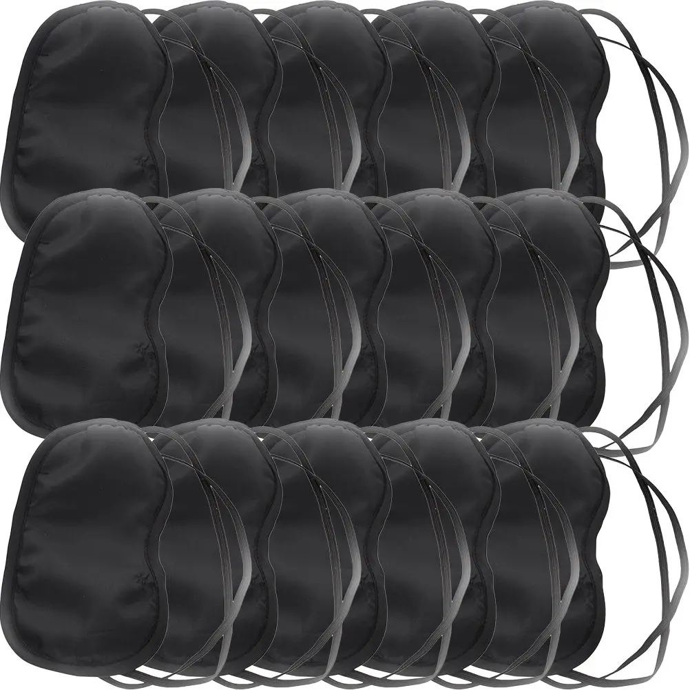 

24 Pcs Travel Sleep Eye Mask Light Blocking With Elastic Band Comfortable Sleeping Cover Premium Fabric For Train Use Non Slip