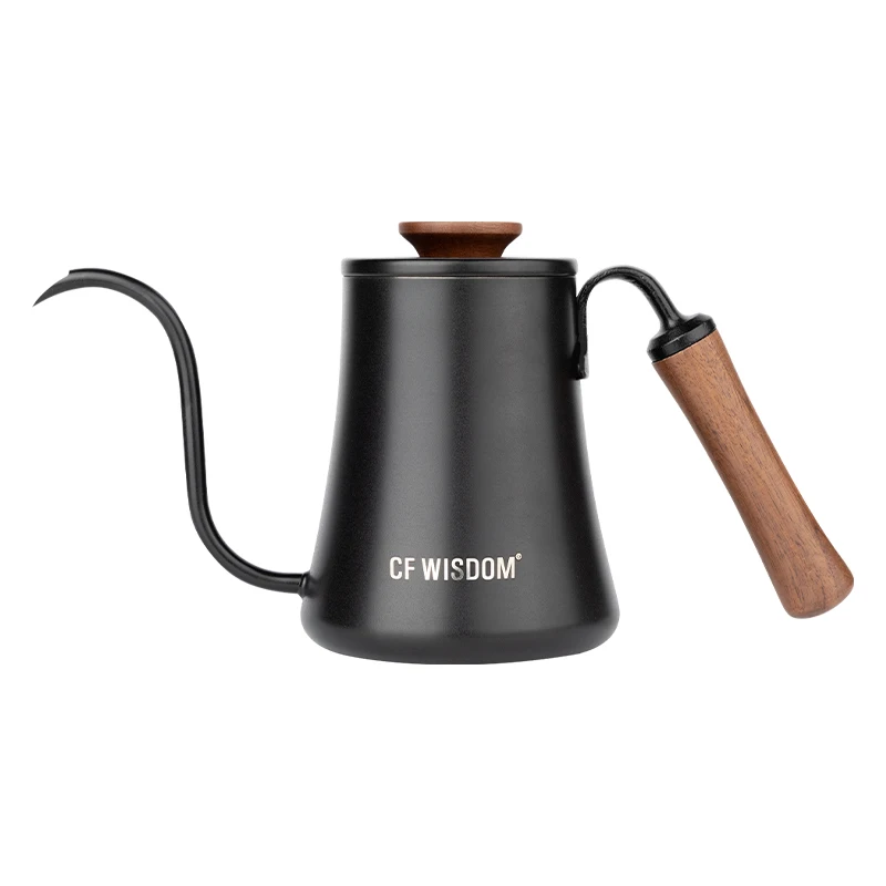 

CF WISDOM Dual-Use Coffee Tea Kettle - Precision Spout Pour Over Pot - Home Office Outdoor Manual Brewing Gear