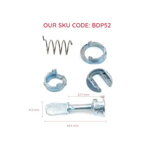 1U0837167 Front Door Lock Barrel 45 MM Repair Kit 1U0837167E 1U0837168 1U0837167C Compatible With Audi A6 MK2 4B C5