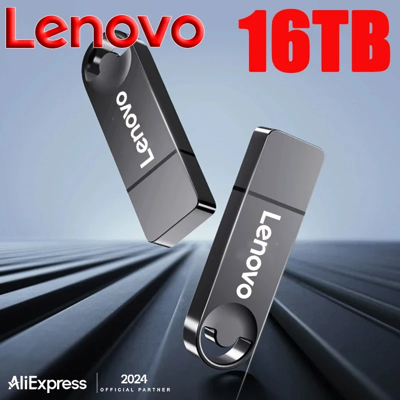 lenovo USB Flash Drive 16TB PenDrive 8TB 4TB Memory Stick Type-C 1TB OTG High Speed Phone Computer Dual-Use USB Memory