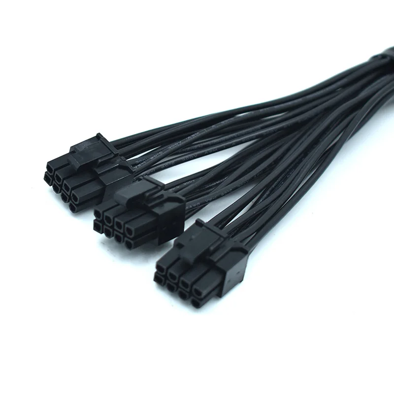 16AWG PCIE5.0 12VHPWR Female to 3x8pin Custom GPU Power Cable for 3x PCI E 8pin Video Card Converter Adapter Accessory