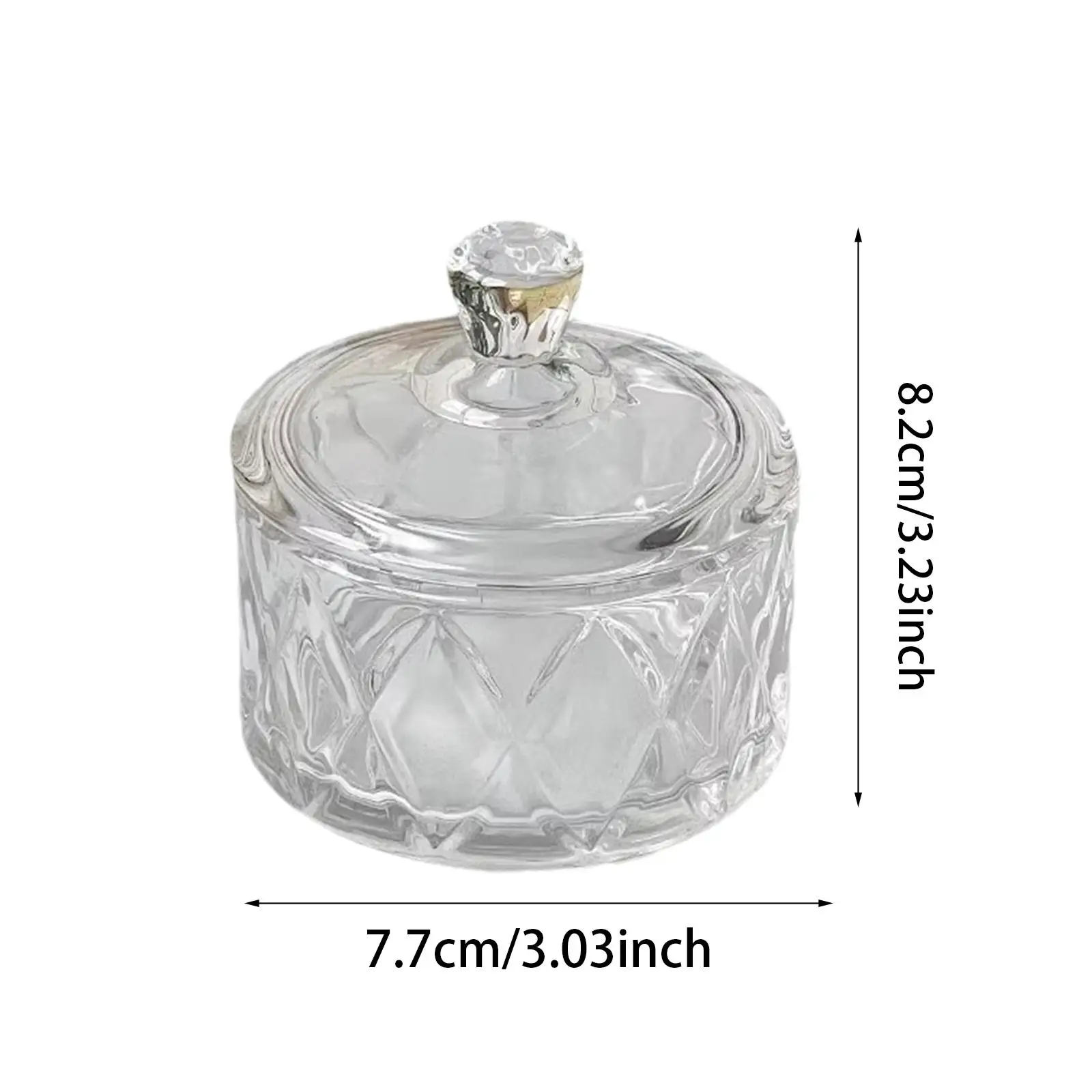 Frasco de doces com tampa, barril transparente, armazenamento, açucareiro, tigela de doces, frasco de biscoitos para casa, aniversário, restaurante, sala de estar