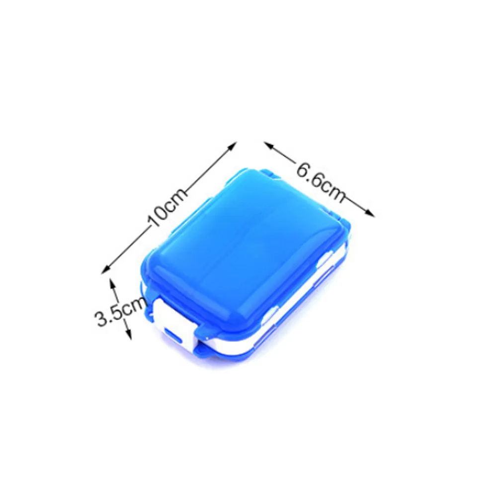 Portable 8 Compartment Pill Organizer Medicine Storage Box Safe Dustproof Plastic Container for Travel Daily Use