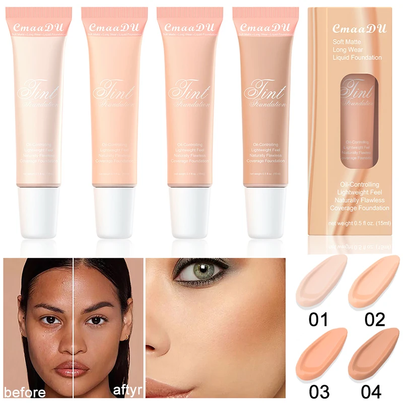 Waterproof Liquid Foundation Lasting Concealer Full Coverage BB Cream Face Corrector High Coverage Base Makeup Women Cosmetics