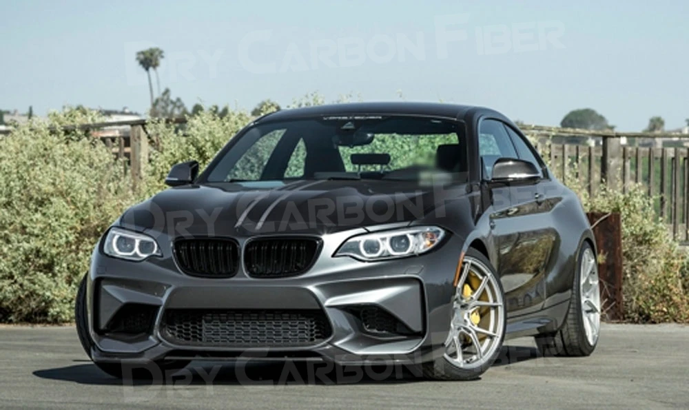 

Carbon Fiber/FRP Front Lip Spoiler For BMW 2 Series F87 M2 2016-2019 V Style FRP Head Bumper Chin Shovel Guard Car Styling