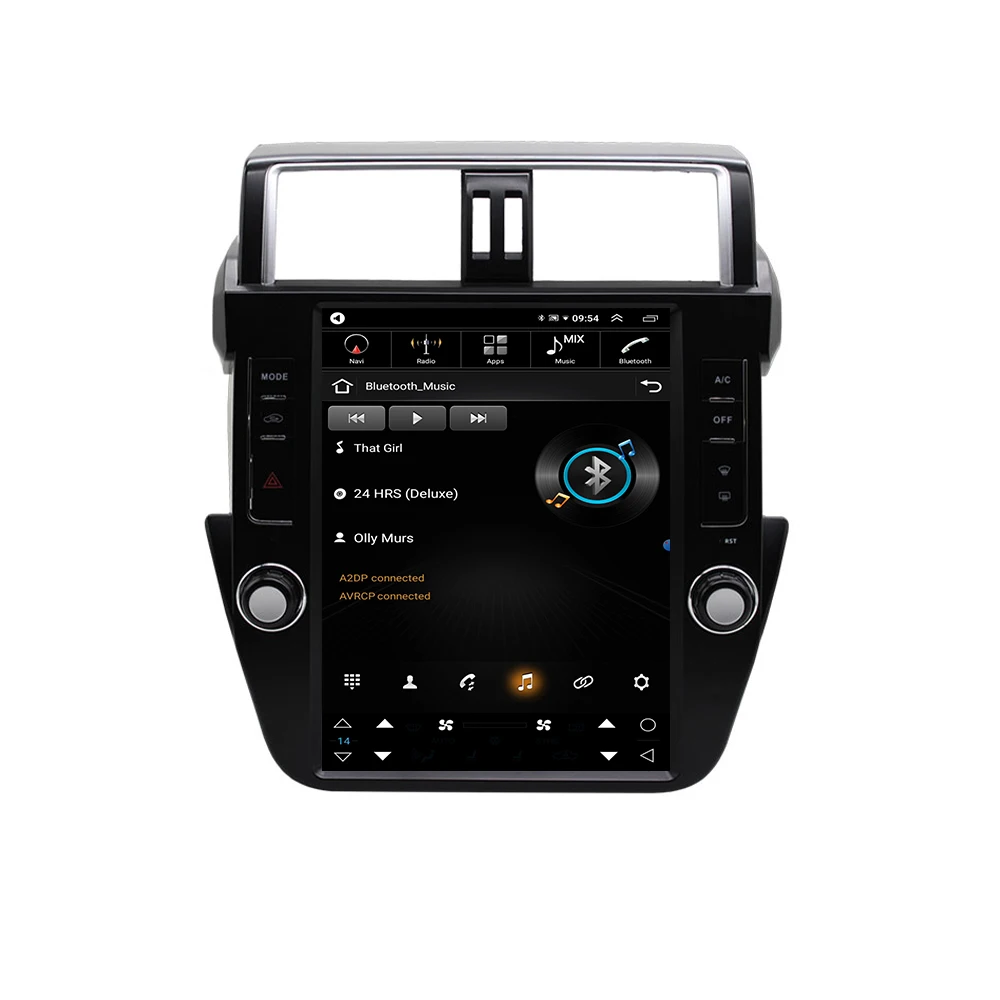 

Автомобильное радио Tesla Style Android для Toyota Land Cruiser Prado 2014-2017, мультимедийный плеер, головное устройство, GPS Navi Carplay, стерео аудио