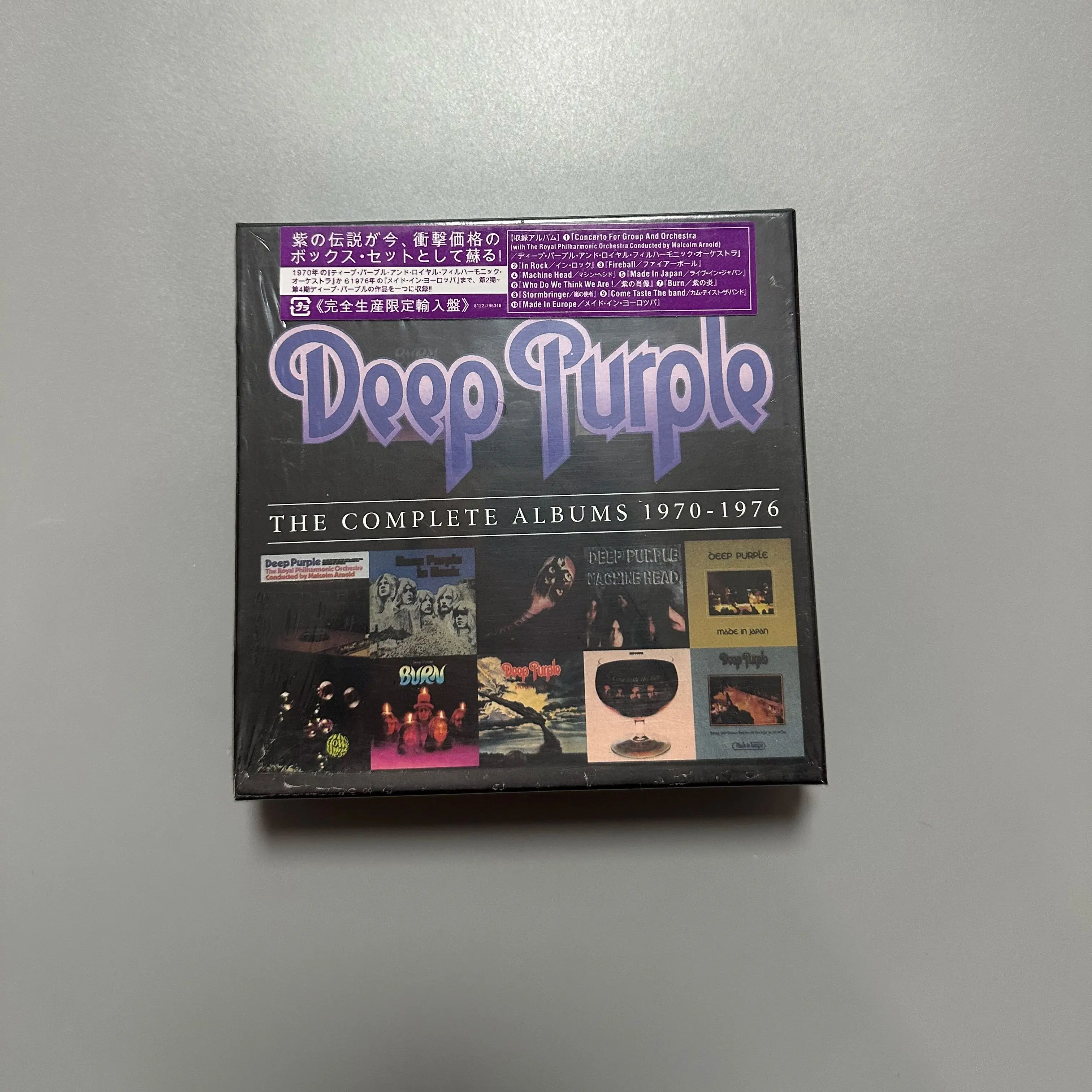 

British rock band "Deep Purple", 1970-1976, 10 music CD boxes, featuring pioneers in heavy metal and modern hard rock
