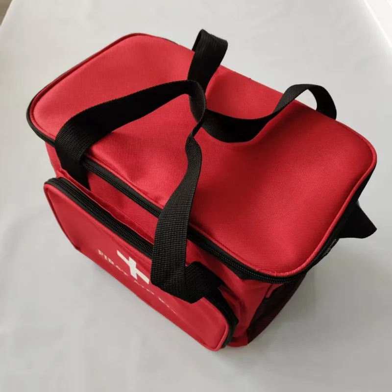 1Pc Large Capacity Red Cross Emergency Medical Storage Bag Oxford Cloth First Aid Box For Car Home Outdoor