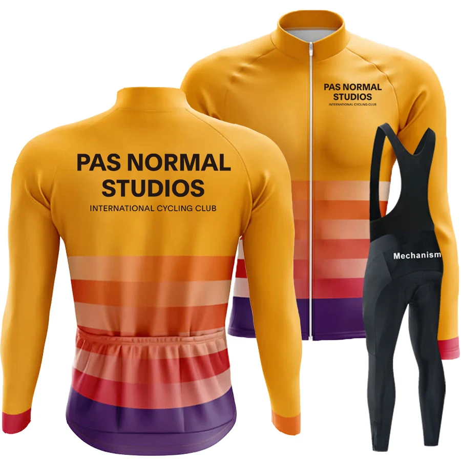 

PNS Cycling Jerseys Man Jersey Set Long Sleeve Breathable Maillot Mtb Sleve Road Bike Men Bib Men's Pants Clothing Wear Clothes