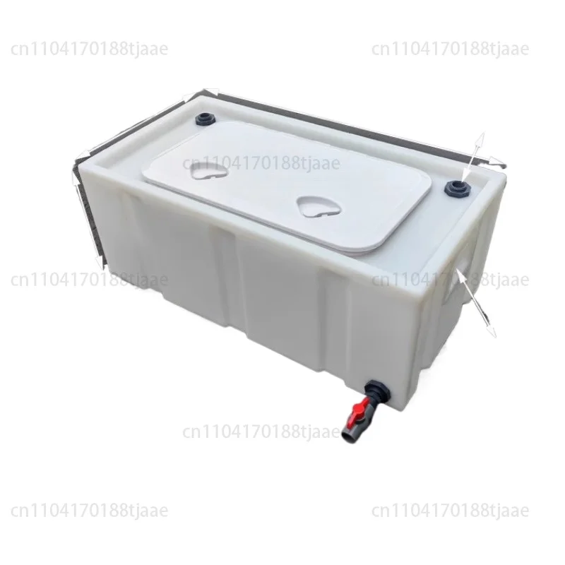 

Transport Live Fish Water Tank, Horizontal Flip Cover Fish Bucket, Outdoor Vehicle Transportation Overflow Prevention Thickening