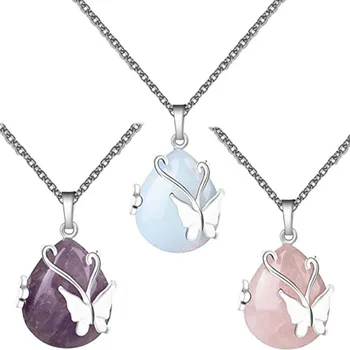 Wire Wrap Crystal Necklace 1