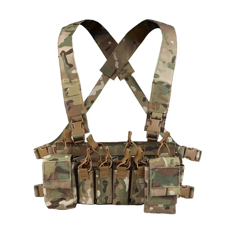 Tactical Hiking Chest Rig Vest Pouch Molle System Shooting 9mm Magazine Paintball Accessories Equipment Hunting Combat Airsoft