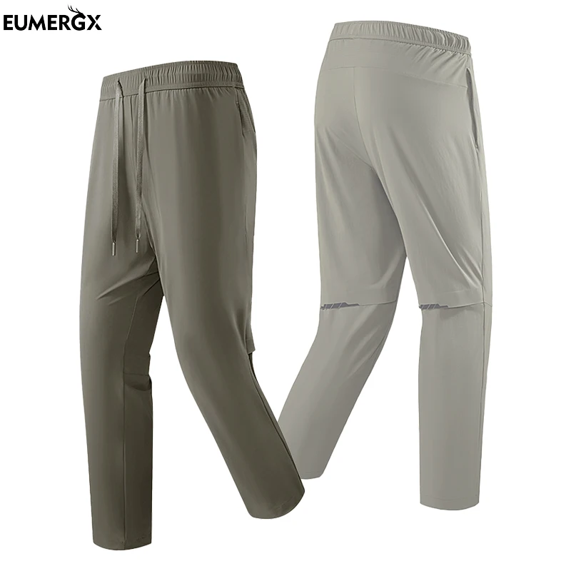 

EUMERGX Summer Hiking Pants Men Women Lightweight Quick Dry Waterproof Trousers Unisex Trekking Mountaineering Climbing Clothes