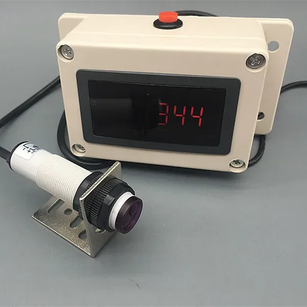 Infrared Sensor Counter 6-Digit LED Electronic Counter for Conveyor Belt Production Line Counting
